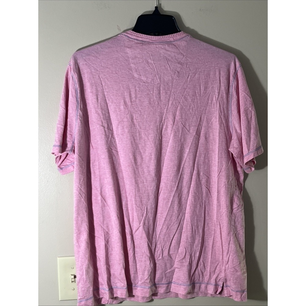 Robert Graham T-shirt Pink/Blue Lettering Size Large - Picture 3 of 5